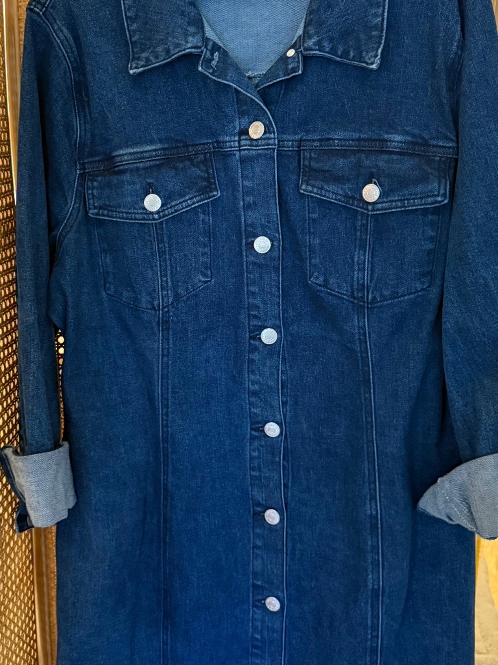 PLUS SIZE: Forever 21 Denim Mini Buttondown Dress